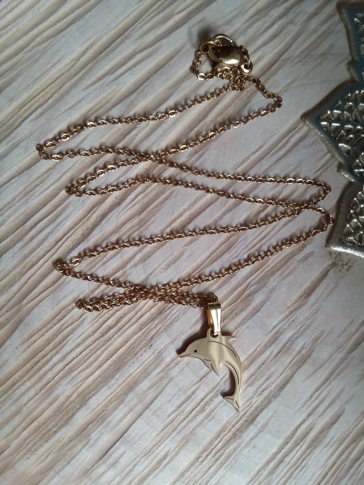 Collier dauphin en acier inoxydable 🐬. – photo 2